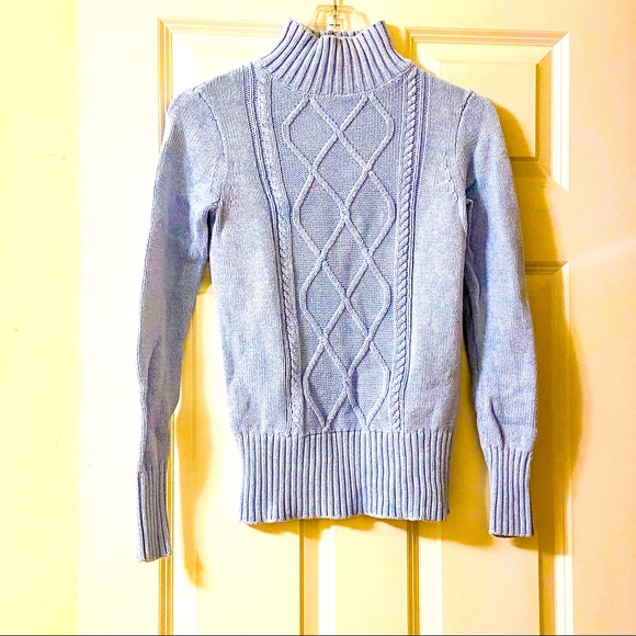 J crew mock neck cable knit sweater best sale